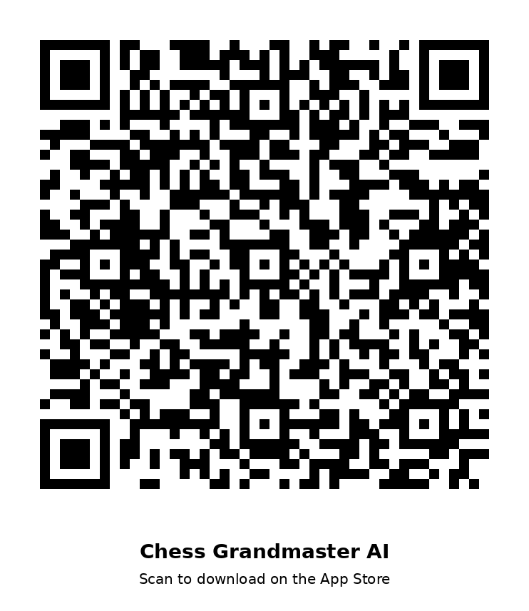 QR code to download Chess Grandmaster AI from the App Store